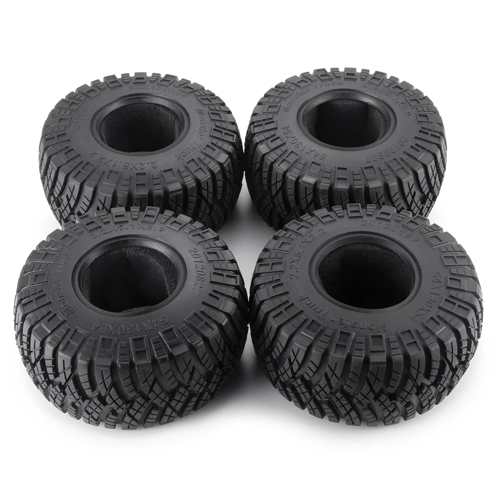 YEAHRUN Rubber Banden 1.9 2.2 inch Wielen Banden voor Axiale SCX10 Wraith TRX4 TRX6 D90 1/10 RC Rock Crawler Auto onderdelen