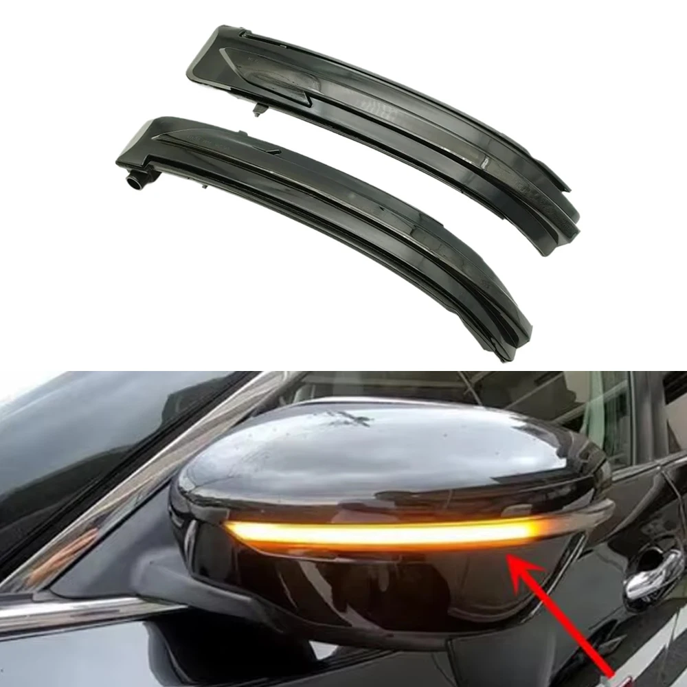 

Compatible For Nissan X-Trail T32 2PCS LED Left Right Dynamic Turn Signal Sequential Light Lamp Replacement Parts