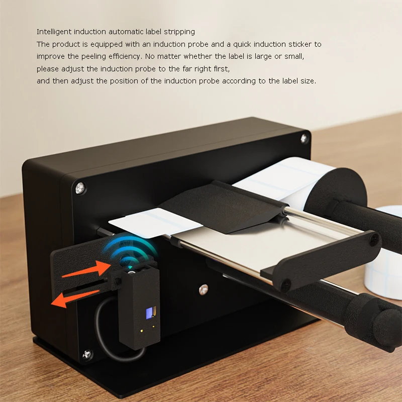 Automatic Label Dispenser Machine with Infrared Sensor for Multi-Row Adhesive Paper Stripping