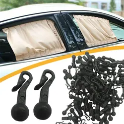 100Pcs Plastic Rail Curtain Conveyor Hook Rollers Home Curtains Hanger Drapery Tieback Hooks Curtain Accessories Track Slider