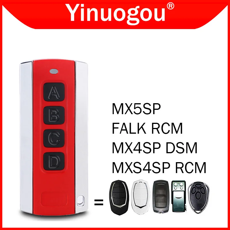 For MOTORLINE FALK RCM MX5SP MX4SP DSM MXS4SP RCM Garage Door / Gate Remote Control 433.92MHz Elcetric Gate Control Transmitter
