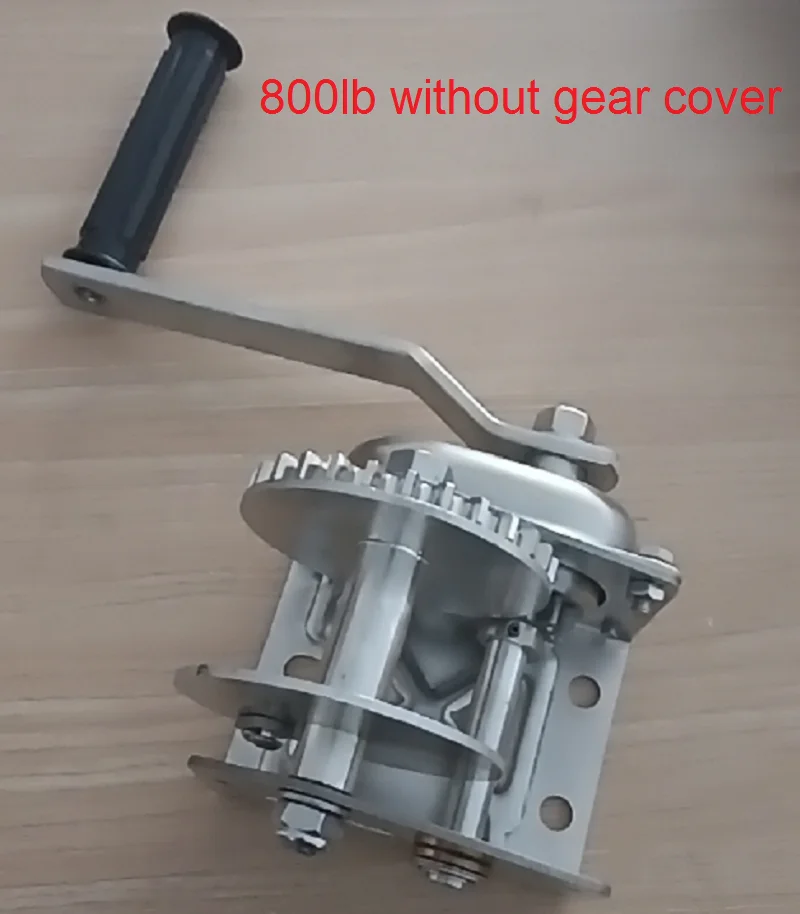 800lbs-1200lbs 304 stainless steel hand winch with self-locking, Boat windlass truck auto manual lifting hoist tractor