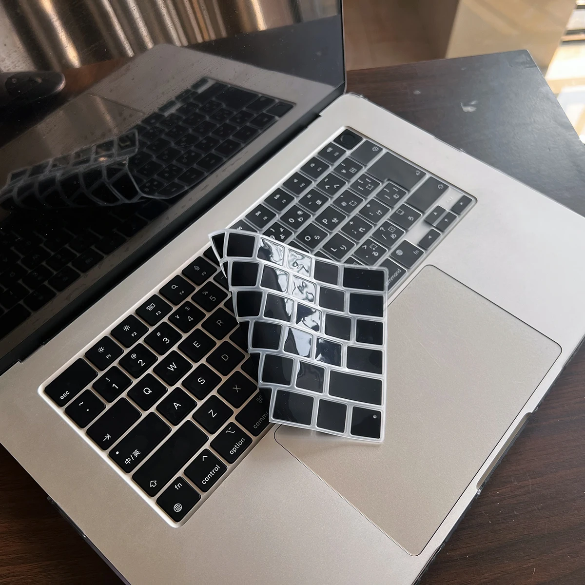 Japanese Edition Keyboard Film Silicone Black Japanese Layout Fit MacBook Pro 14 M5 M4 M3 M2 M 1 Chip Pro16 and Air13.6 Inches