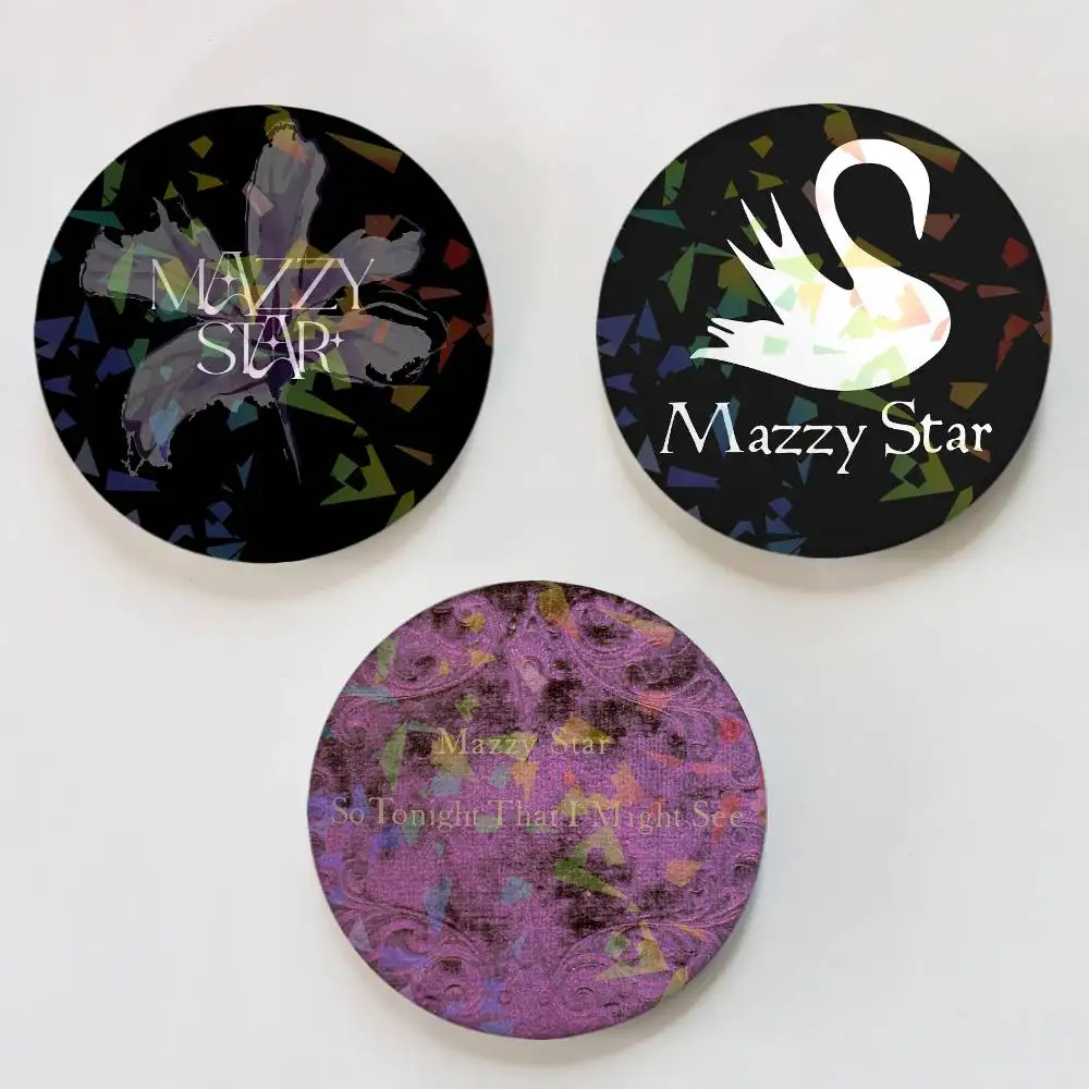 Band M-Mazzy Star Laser Button Pins Backpack Clothing Decor Brooch Fiction Badge Jewelry Gifts