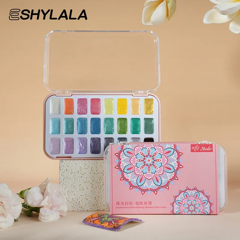 24-kleuren parelmoer olieverfschilderij nagellak kloppende lijm vlek ingeblikt hoge verzadiging populaire semi-solide nagellak