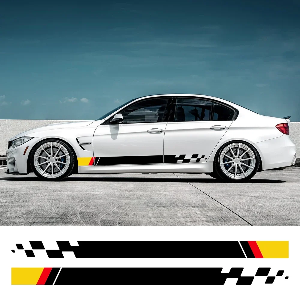 Car Side Door Stickers Vinyl Decals Graphics Auto Accessories For BMW 3 Series E46 E90 F30 E30 E36 M3 E92 F31 G20 E93 F34 G28
