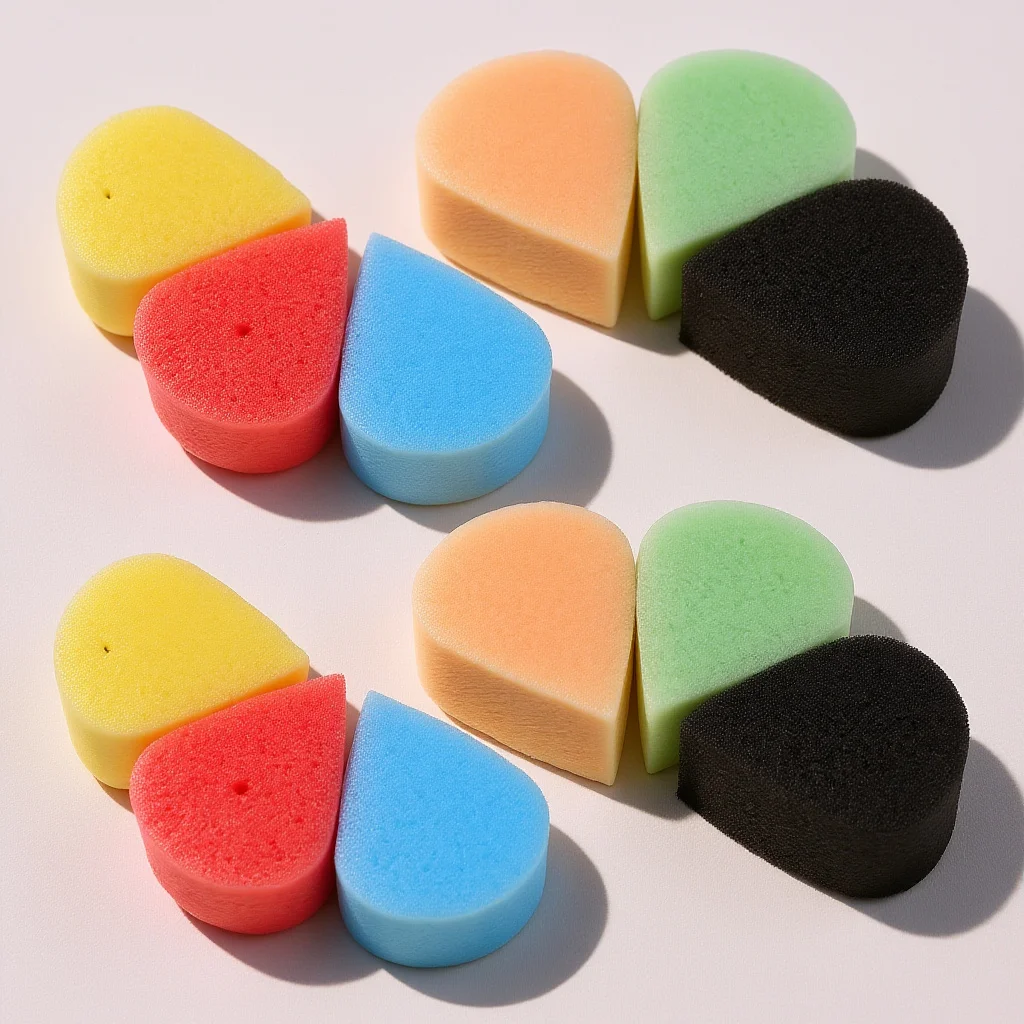 

12Pcs Face Paint Sponges Water Drop Soft Sponge for Kids Halloween Makeup Art Class Craft Projects Body Painting Kit