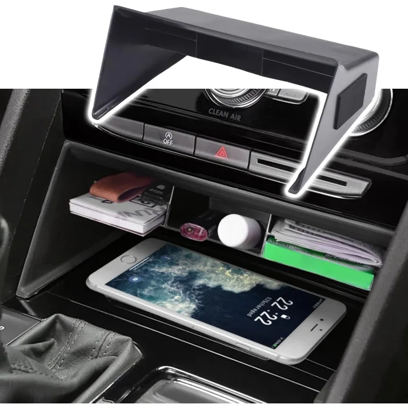 

Atlas Center Console Organizer Compatible with VW Atlas and Cross Sport 2018-2023 Accessories, Middle Console Organizer Insert S