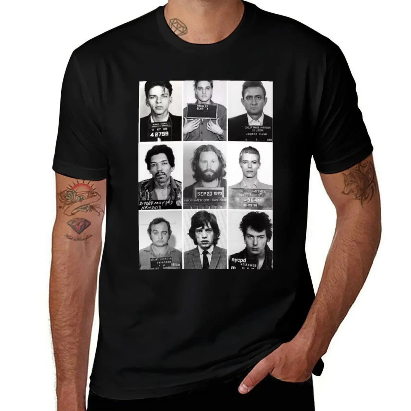 The Usual Suspects - Celebrity Mug Shots T-Shirt plus size clothes essential t shirt Anime t-shirt compression shirt men