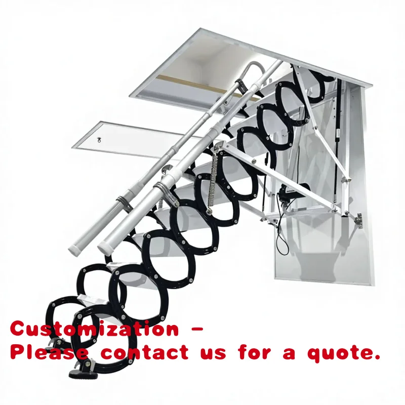 

Customize.Retractable Telescopic Ladder with Aluminum Hidden Stairs Modern Apartment Indoor Use Service Equip
