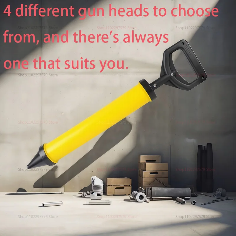 قضيب السد بندقية مع 4 فوهات أدوات يدوية الحشو بندقية الاسمنت الجير مضخة الحشو هاون البخاخ الجص ملء أدوات