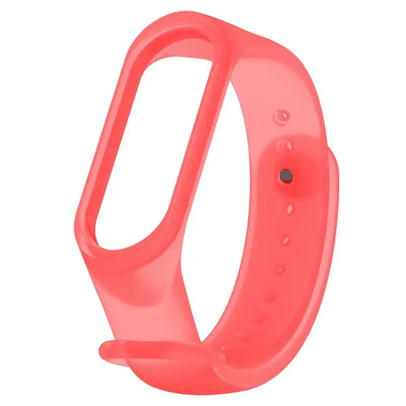 Xiaomi Mi Band用の透明なシリコンストラップ,交換用ストラップ,5,6,1個