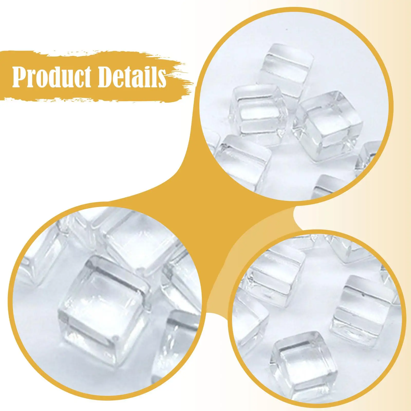 100x Acrylic Cubes Sensory Training Toys Stacking Cubes Interactive Six Sided Board Game Blank Dice for Preschool Imagination
