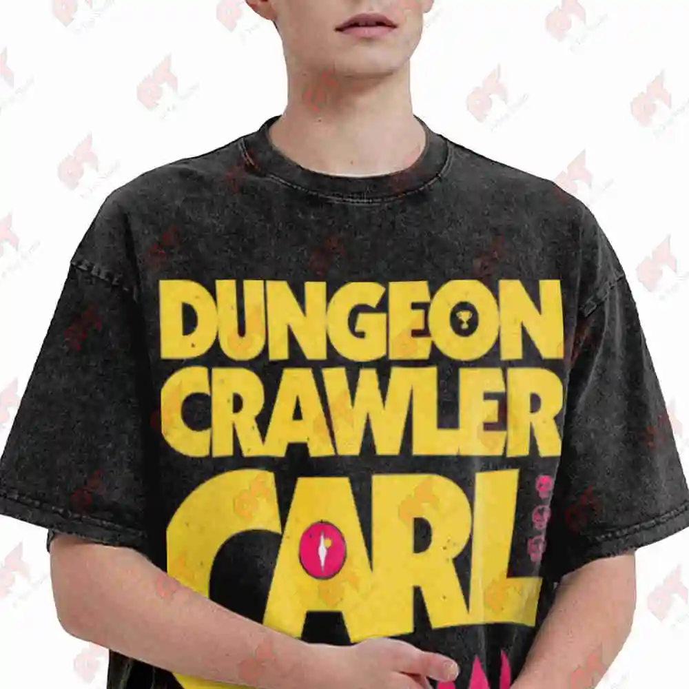 Dungeon Crawl Carl Comic Book Yellow Black Master Tabletop RPG Vintage Washed Tee Pure Cotton T-Shirt