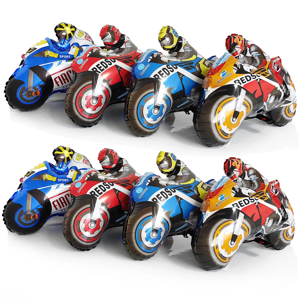 Dirt Bike Party Balloons Motorcycle Balloons Motorcycle Biker Theme Boys Birthday Party Supplies Cars Theme Party Decorations