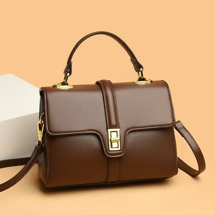 

Minimalist Soft Leather Crossbody Women's Buttery Tote Office-to-Weekend Transition Sustainable Pebble Grain Luxe Essential​​