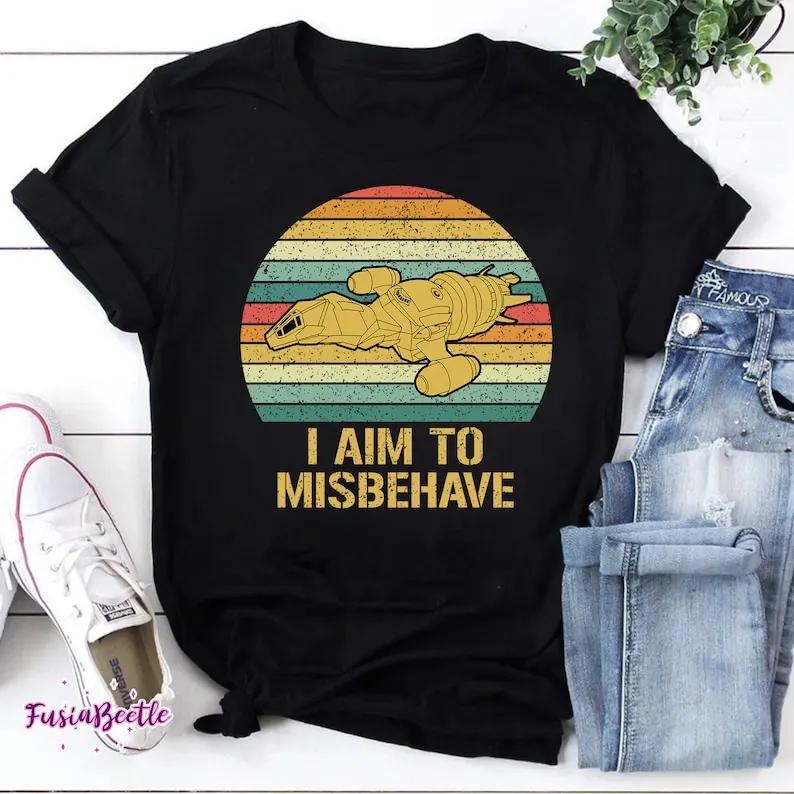A Aim To Misbehave Vintage T-Shirt, Serenity Movie , Serenity Movie 2019 Shirt, For Serenity Movie Lover Shirt