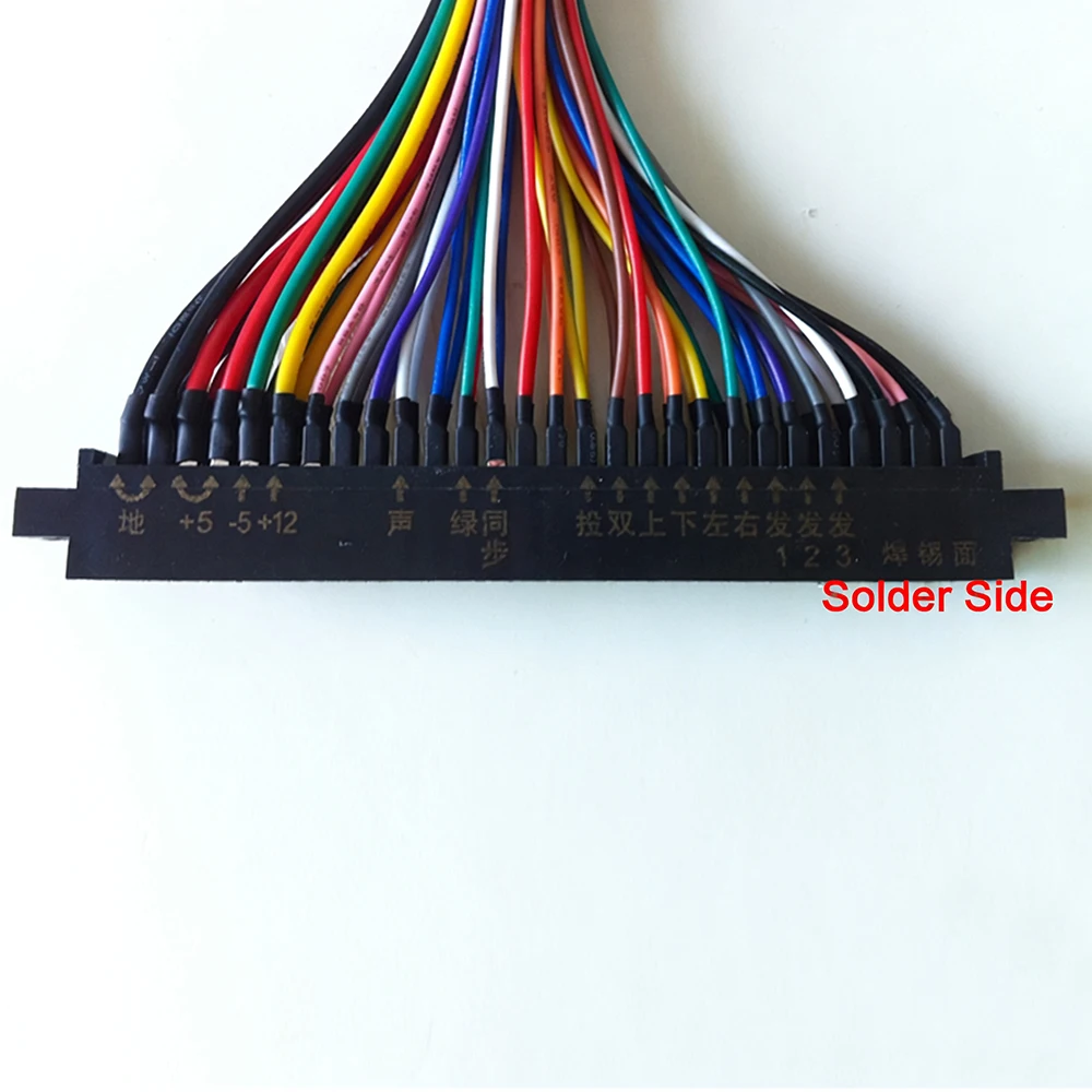 كامل 56 دبوس جاما تسخير الأسلاك الأسلاك تلوح فيديو لعبة أركيد باندورا مربع و 60 في 1 لوحة ألعاب PCB #5