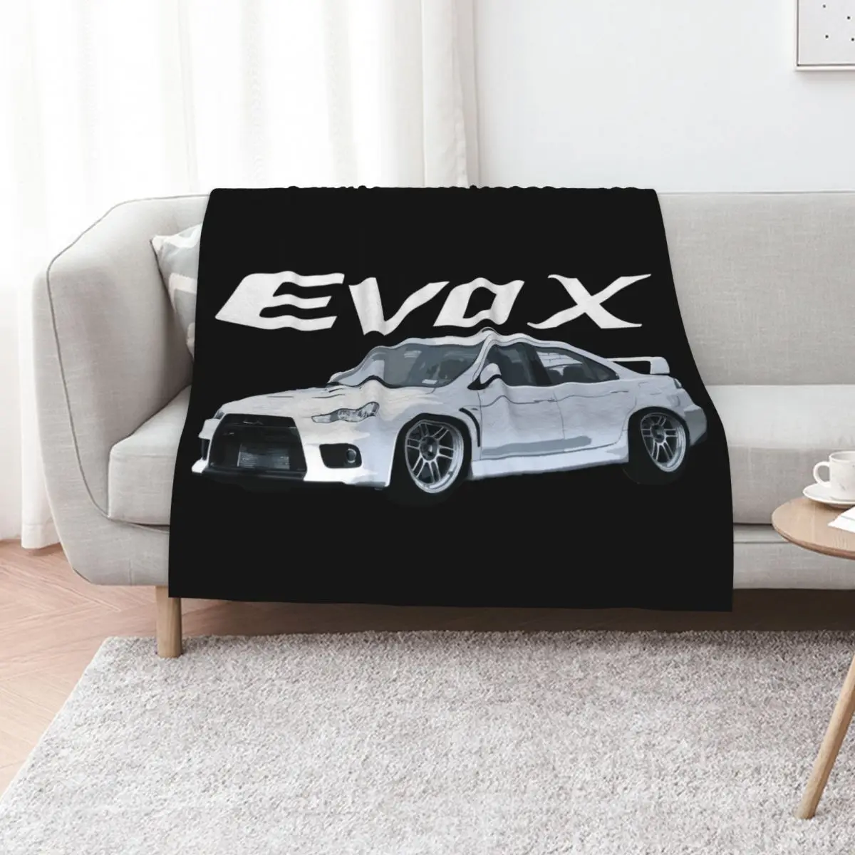 

Evo X Wicked White RPF1 Throw Blanket Blankets Sofas Of Decoration anime Thermals For Travel Kid'S Blankets