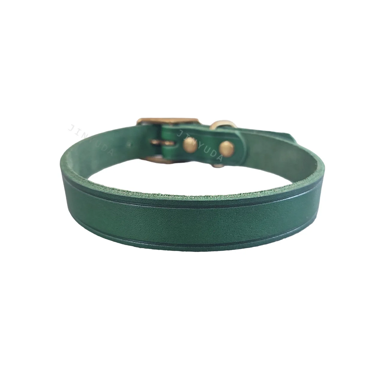 

Vintage handmade luxury leather dog collar, natural top layer cowhide pet collar, soft and comfortable dog walking XS-L