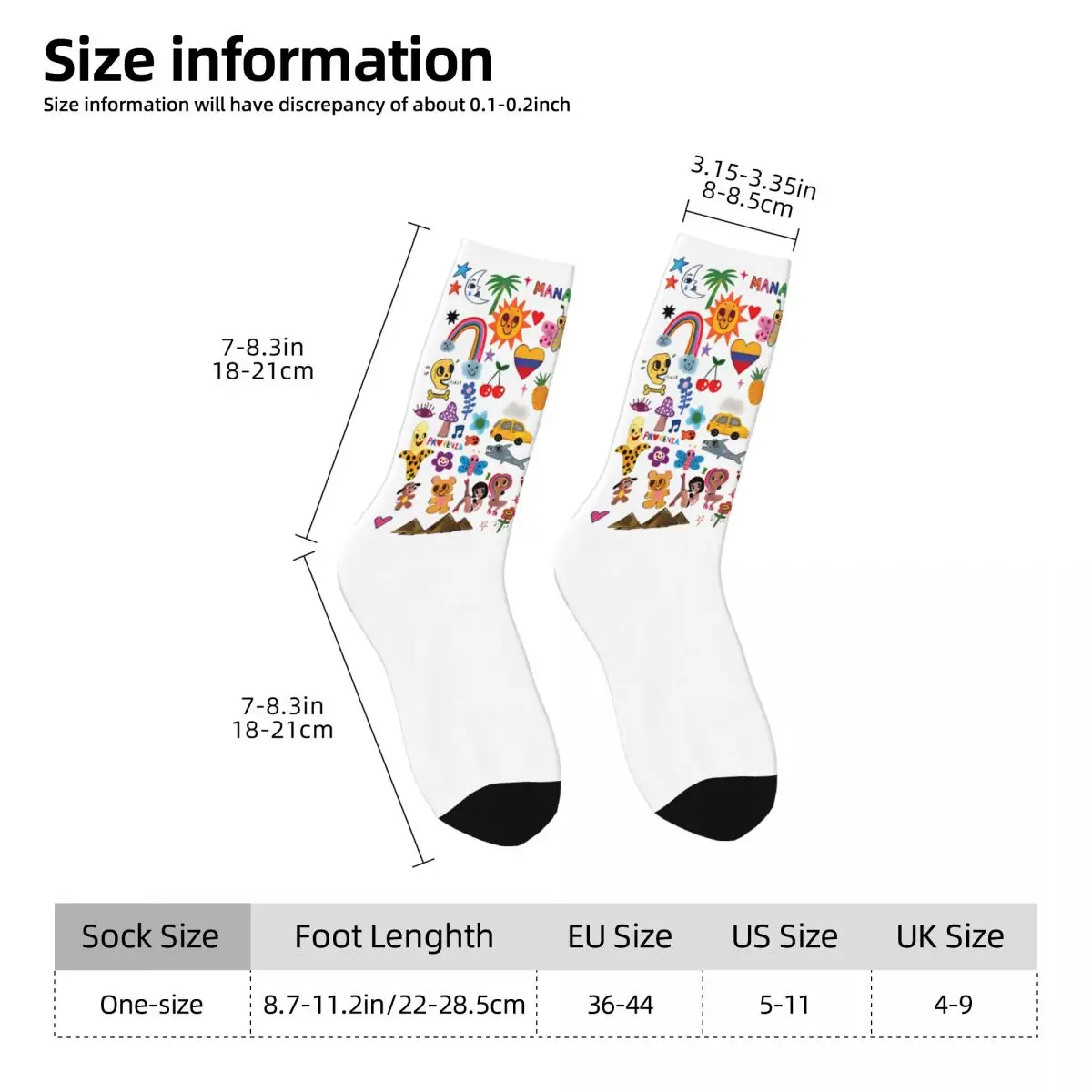 Manana Sera Bonito Socks bonito Casual Stockings Winter Non Skid Unisex Men Socks Breathable Design Skateboard Socks