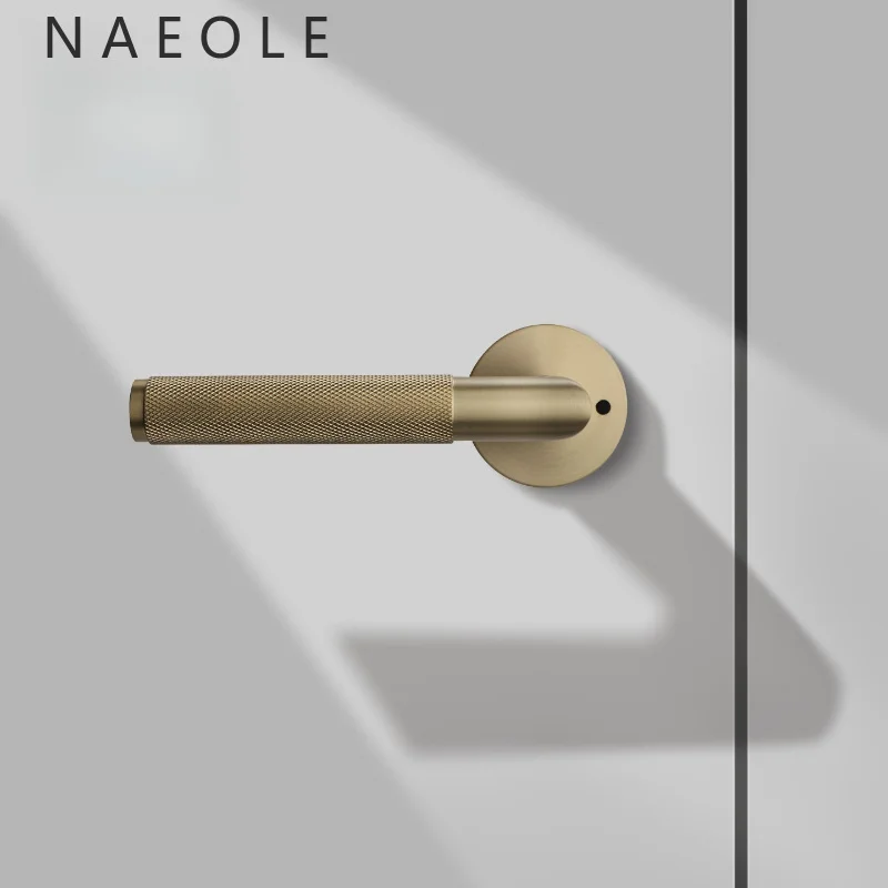 Simple Bathroom Lock, Household Indoor Bathroom, Reverse Lock, Door Handle Wooden Door Lock Anti Slip Privacy Household Hardware