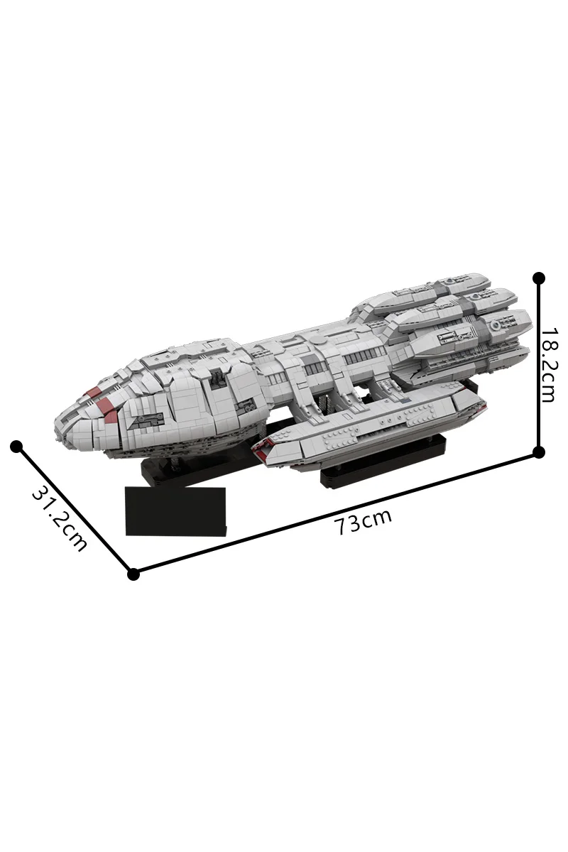MOC Battlestar Pegasus - UCS مقياس الطوب نموذج حرب الفضاء فيلم UCS مقياس Battlestar Galactica سفينة الفضاء ألعاب مكعبات البناء