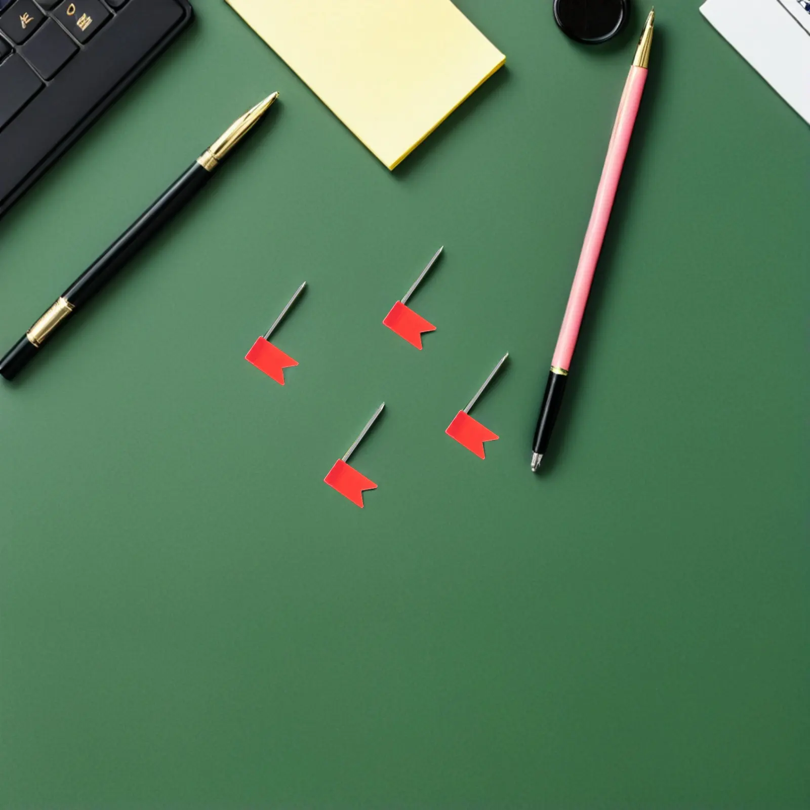 500pcs-red-flag-map-push-pins-decorative-travel-map-tacks-cork-board-for-home-school-office-picture-hanging-push-pins​