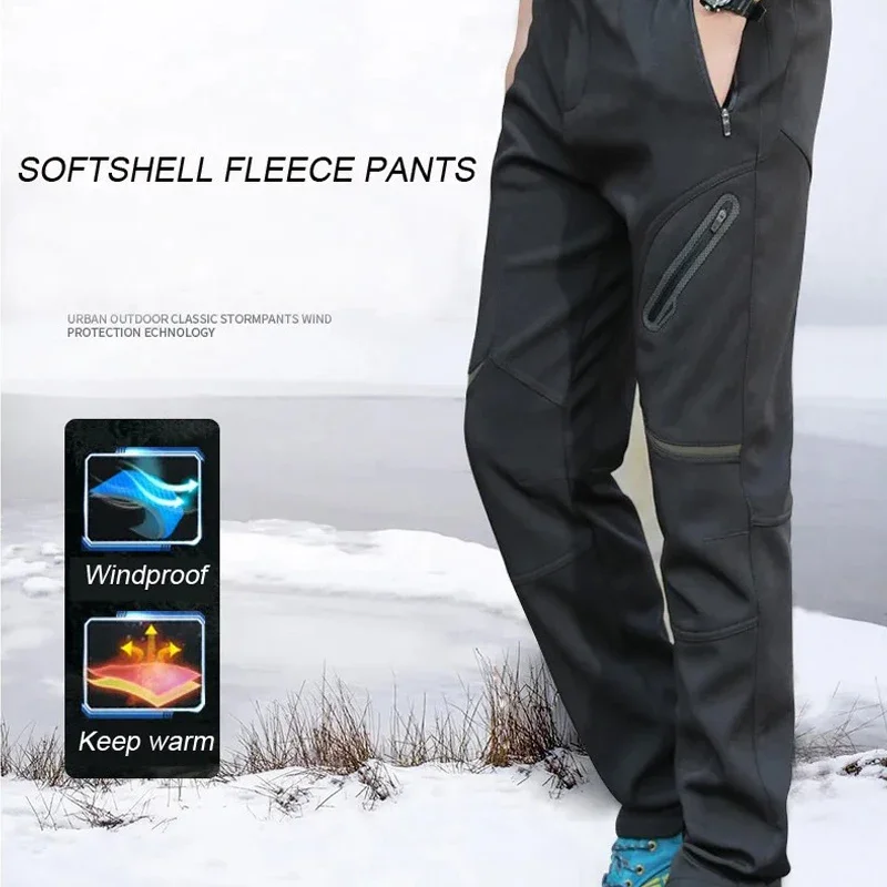 Tuta da sci per uomo antivento addensare calde giacche e pantaloni da sci invernali set di abbigliamento da snowboard per il marito campeggio di grandi dimensioni