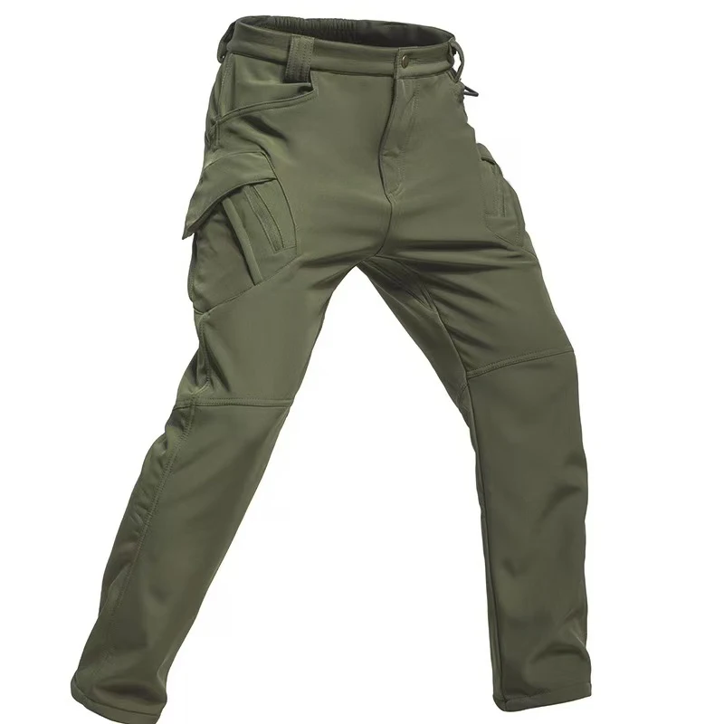 Plus Size Mens Tactical Pants Multiple Pocket Elasticity Military Urban Commuter Tacitcal Trousers Men Waterproof Cargo Pants QC