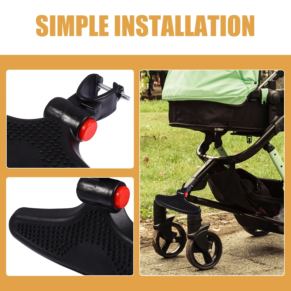 2 Pcs Baby Stroller Board Extender Footboard Pedals Children Push Accessories Plastic