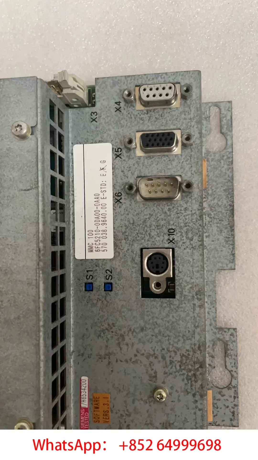 6FC5210-0DA00-0AA0  SINUMERIK FM NC/810D/DE/840D/DE MMC 100  in good condition Functional normal