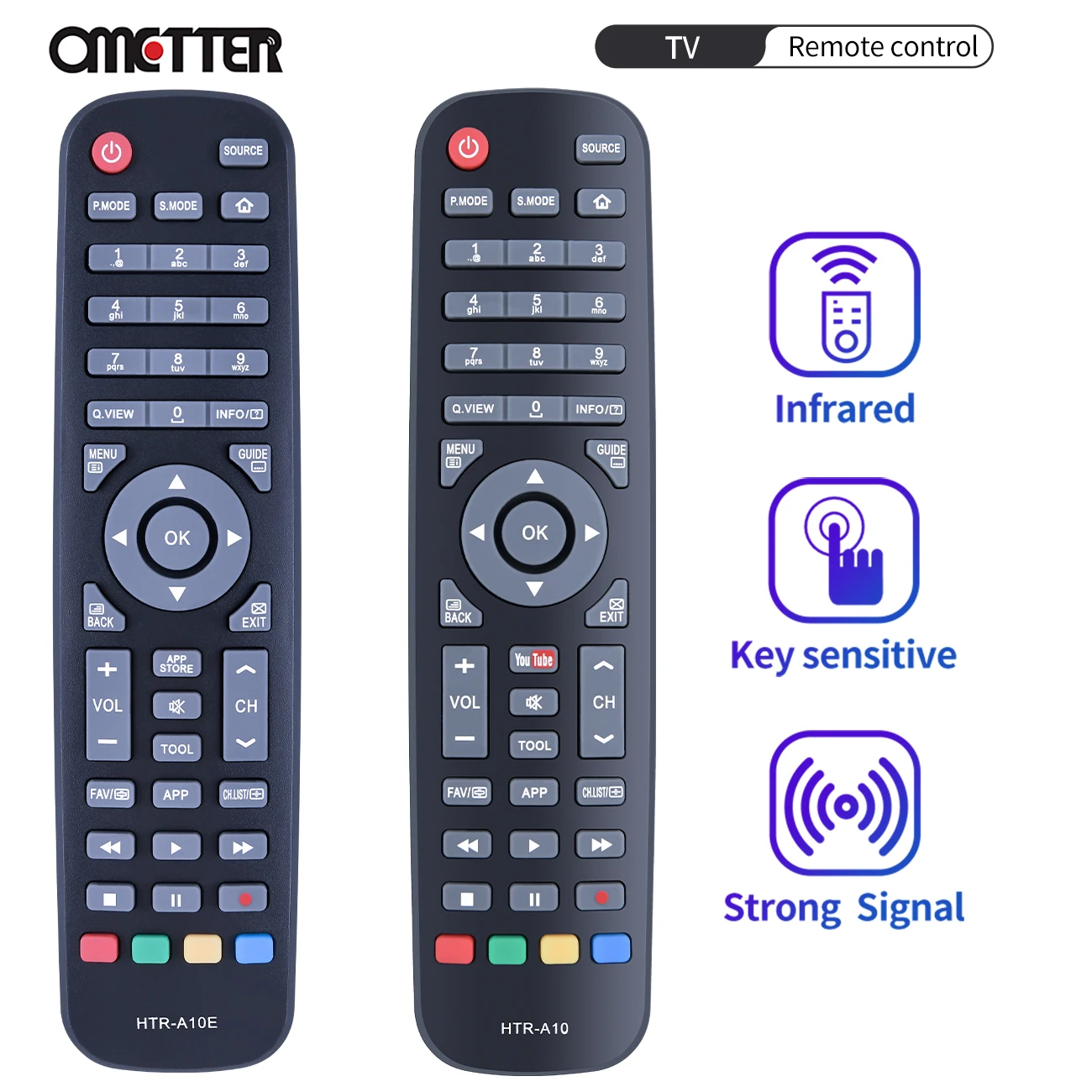 HTR-A10 HTR-A10E TV Remote Control Fit for Haier TV LE32N1620W LE32N1620