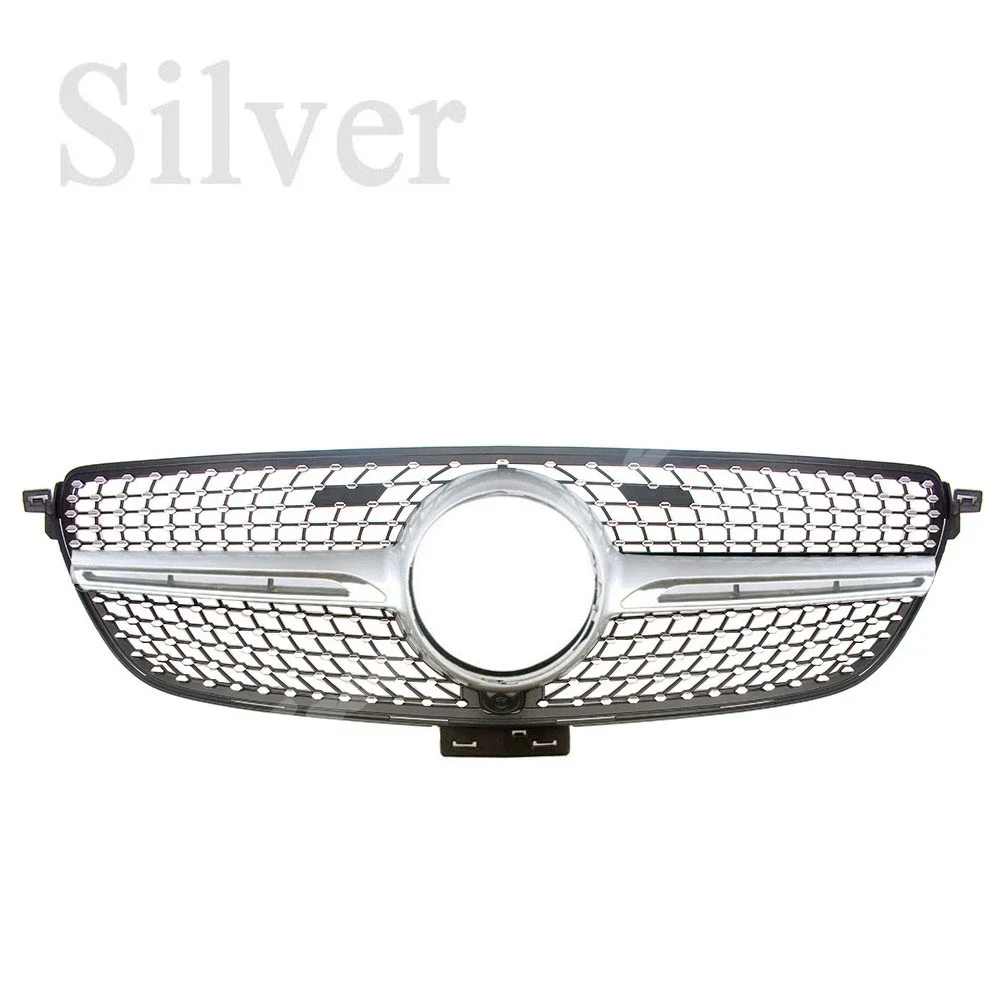 Car Front Racing Billet Bumper Grille Cover For Mercedes Benz GLE Coupe C292 2015-2020 Diamond