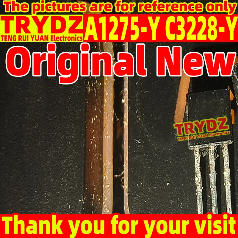 50-5 pairs Original New A1275-Y C3228-Y 2SA1275-Y 2SC3228-Y KTA1275-Y KTC3228-Y TO-92L