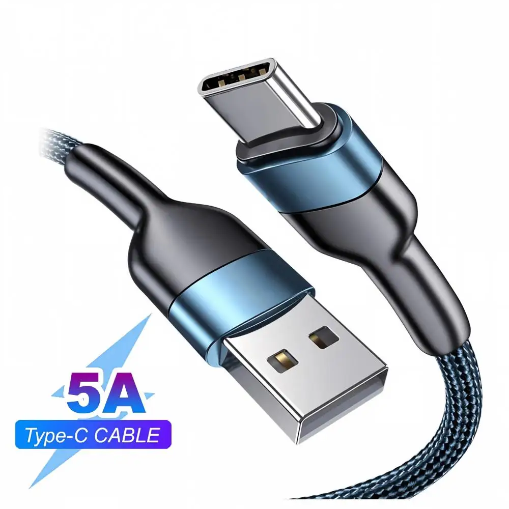 New 5A Fast USB To C Cable Fast Charging Data Cord Charger USB Cable C For Samsung S21 S20 A51 Xiaomi Mi 10 Redmi Note 9s 8 New