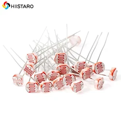 50pcs 5mm Photoresistor LDR Photo Light Sensitive Resistors
