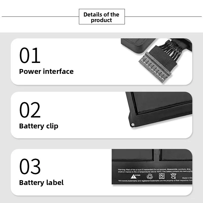 For Apple MacBook Air A1369 A1466 Laptop A1405 A1496 Laptop Battery 7.3V 6700mah