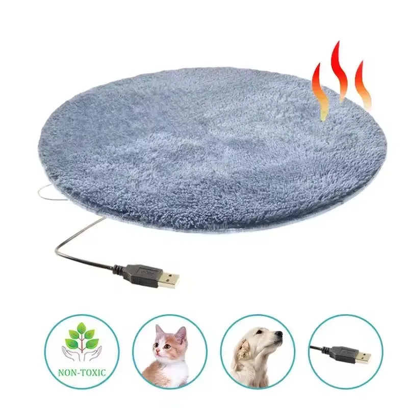 

Dog Electric Blanket Warm Dog Bed Mat Indoor Pet Good Thermal Insulation Effect Heating Pads For Cats Dogs With USB Electric Pad