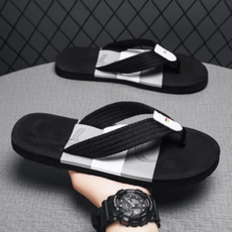 Nowe, duże męskie kapcie, modne, codzienne męskie sandały z grubą podeszwą, lekkie, do wędrówek i brodzenia, męskie klapki.