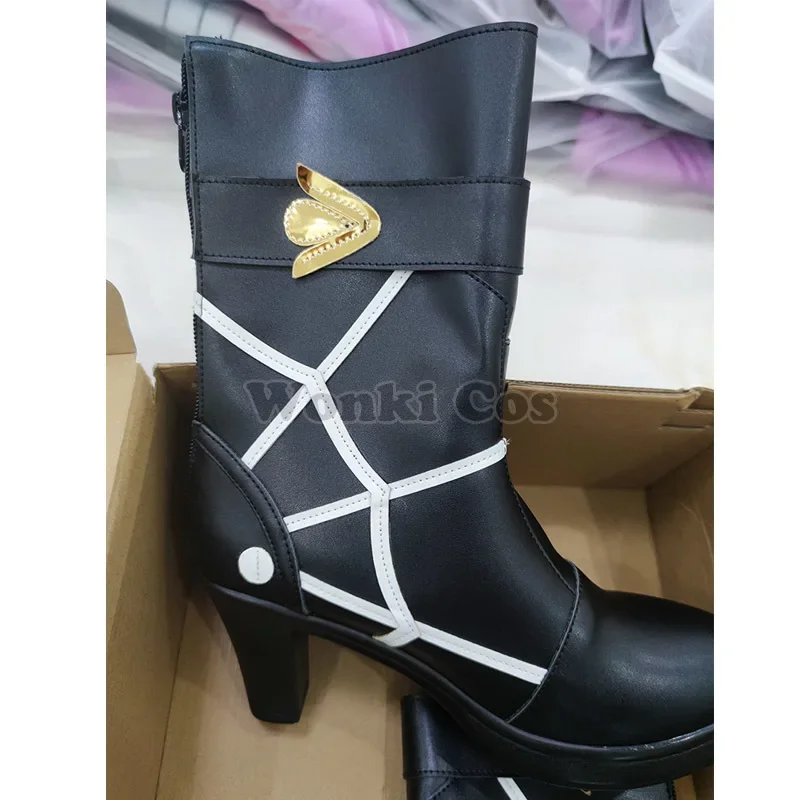 Game  Star Rail Kafka Cosplay Shoes  Kafka Cosplay Accessories Props Pu Leather Shoes for Women
