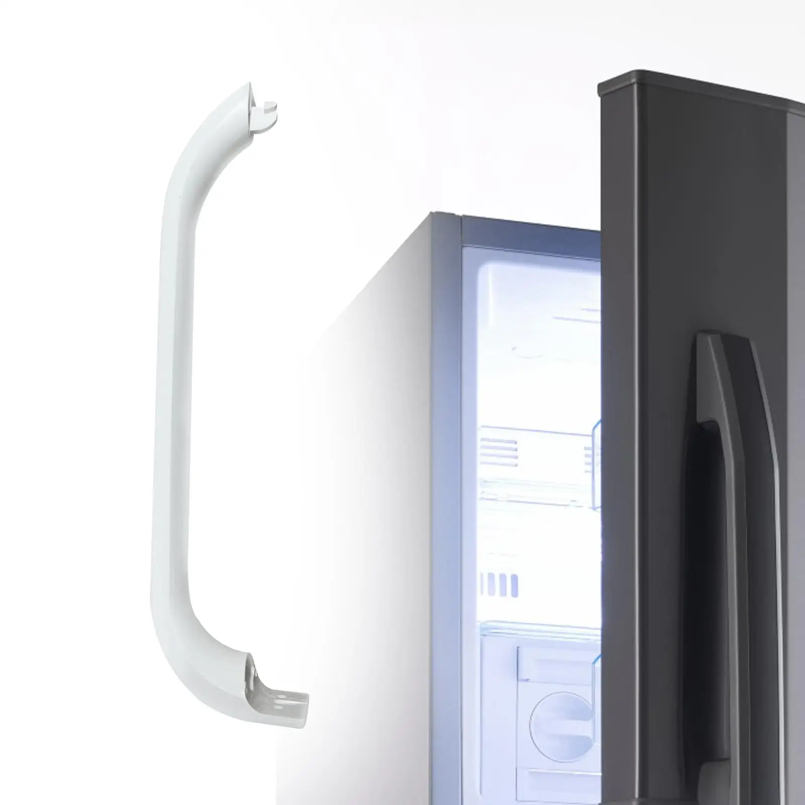 อุปกรณ์เหล็กเครื่องตกแต่งบ้านเปลี่ยนที่จับตู้เย็นสำหรับ00369542 FR3860 369547อุปกรณ์