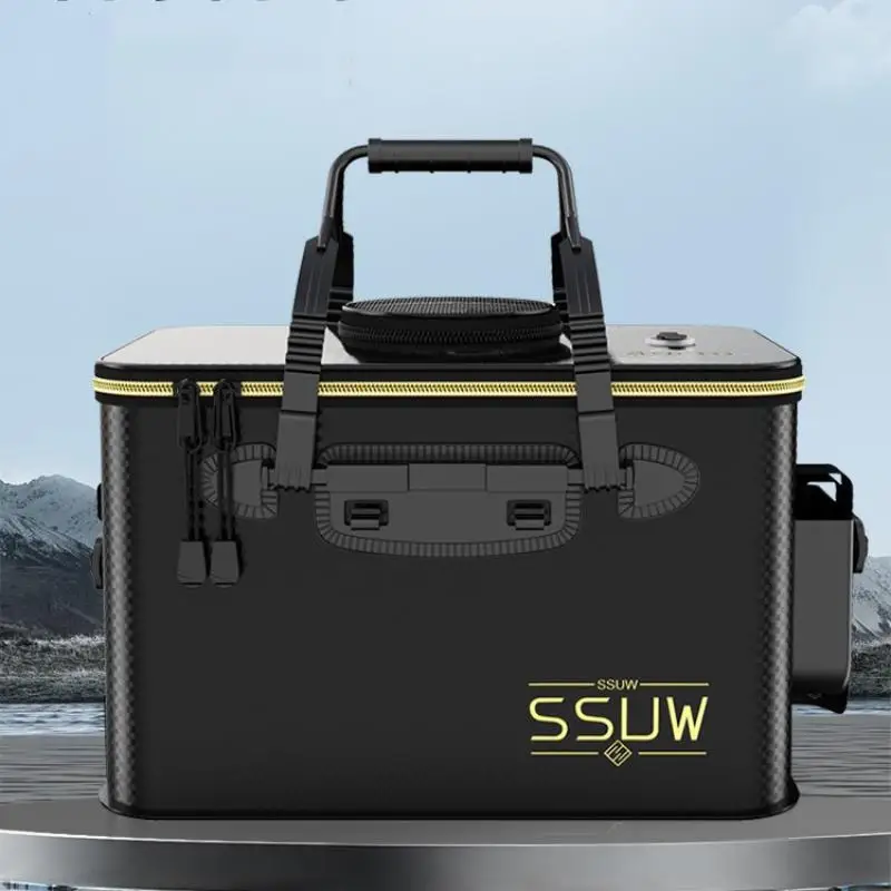 إيفا دلو صيد طوي المحمولة صندوق السمك الحي سعة كبيرة 30-50 سنتيمتر برميل مياه متعدد الوظائف سميكة الصيد في الهواء الطلق #1