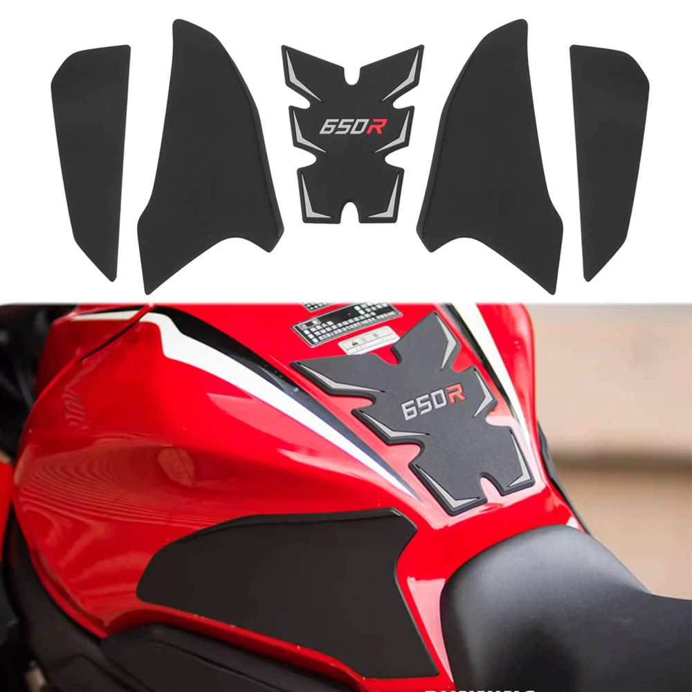 For Honda CB650R CBR650R CB CBR 650 R 650R 2019-2023 Motorcycle Anti-Slip Side Fuel Oil Tank Pad Protector Decals Sticker Pads