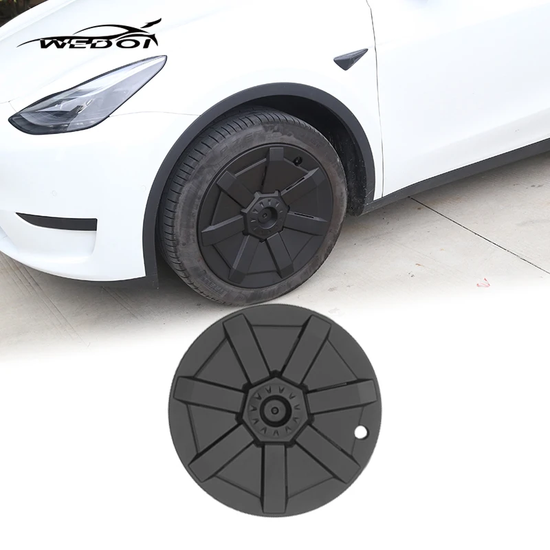 19 Inch Wheel Cover for Tesla Model Y Hubcaps Hub Caps Replacement Steering Wheel Rim Protector Kit Exterior Accessories