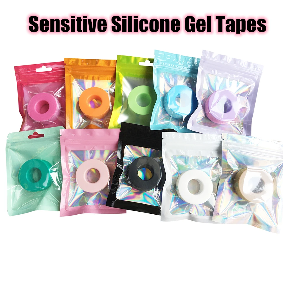 Neue Vlies Silikon Gel Wimpern Band Atmungsaktive Empfindliche Beständig Mikroporöse Wimpern Verlängerung Farbe Band Aufkleber Make-Up – Detail 21