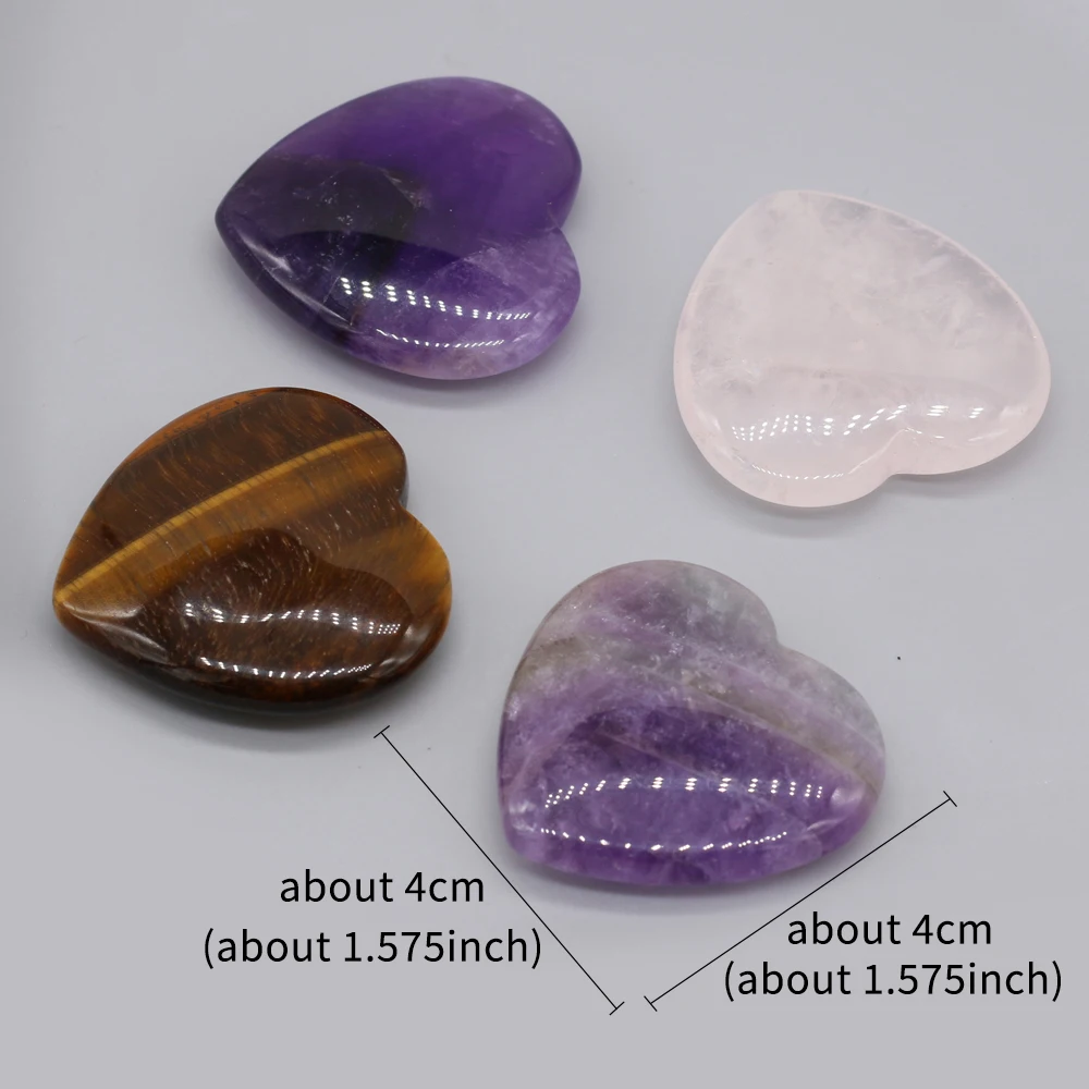 1pc 40mm Natural Stone Crystal Amethyst Quartz Living Room Ornament Love Thumb Stone Forgetfulness Stone Healing Stone Accessory