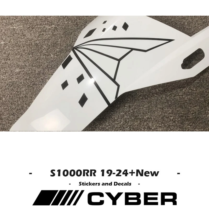 New Sticker on The Right Side of Fairing Shell, Head Shell Hollow Sticker Decal For BMW S1000RR 2019-2024