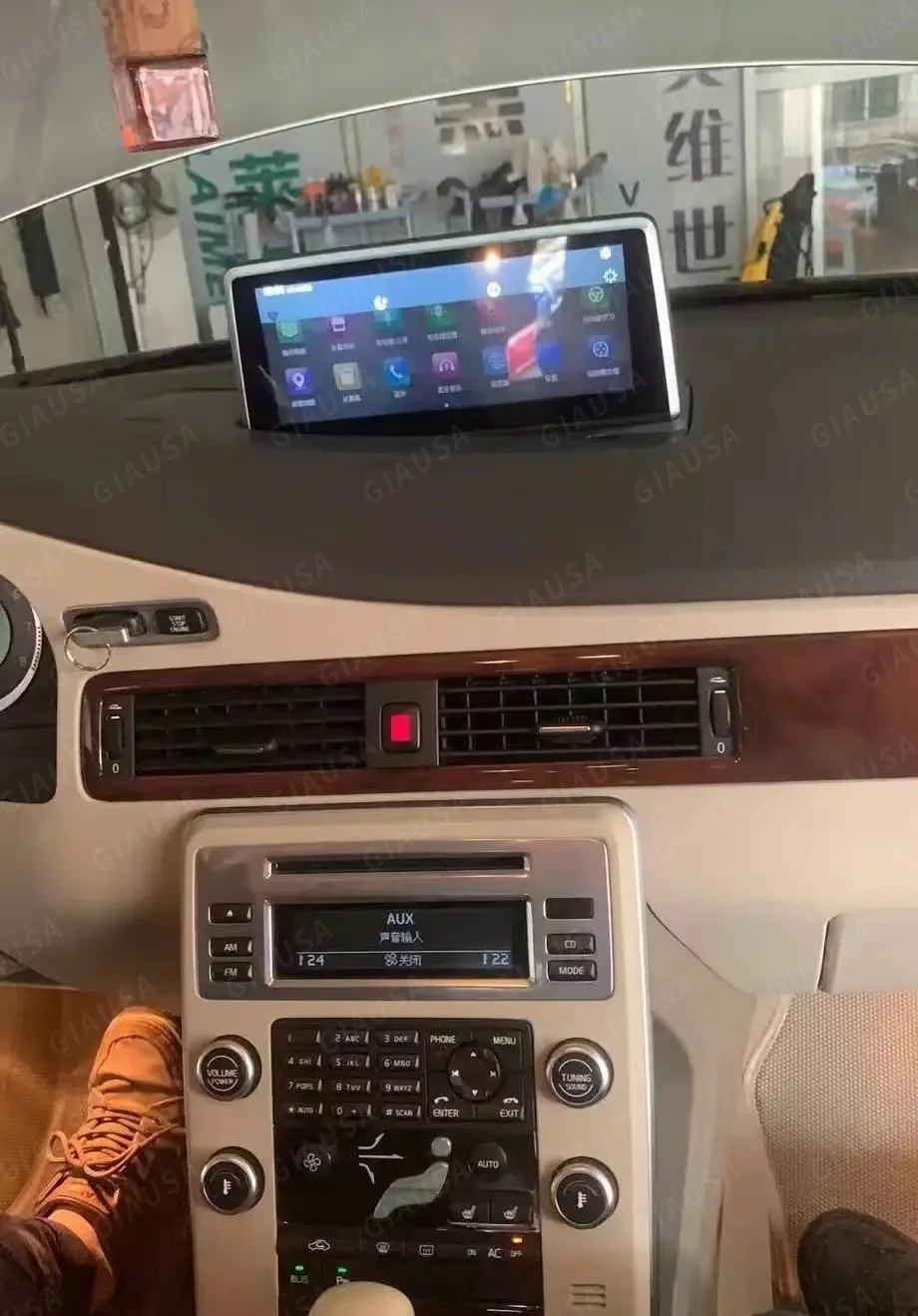 QLED screen Android 13 For Volvo S80 S80L V70 2006 -2010 Car Multimedia Video Player GPS Navigation DSP Stereo CarPlay Heat Unit