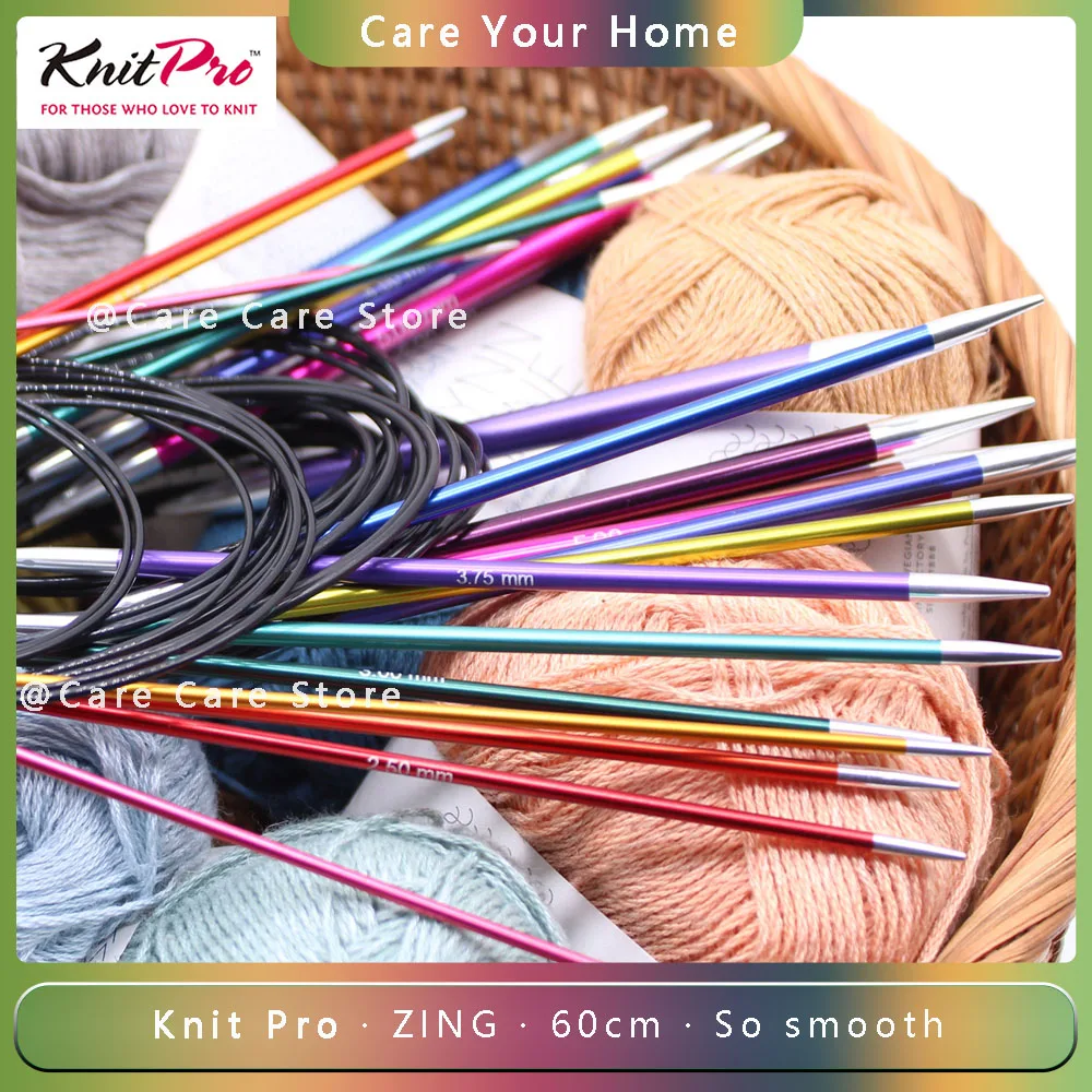 Knitpro Zing 60cm Fixed Circular Knitting Needles For Knitting Pro Circle Knitting Products Diy Sweater Needles